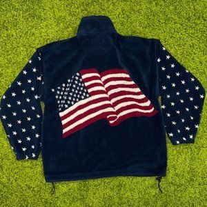 Vintage USA Fleece Jacket Sz Large (24.5Wx27L)